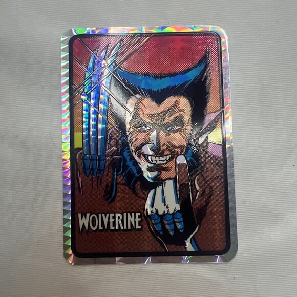 Wolverine X-Men 1992 Marvel Vending Machine Prism Sticker Kodak Wolverine Rare - Picture 1 of 4